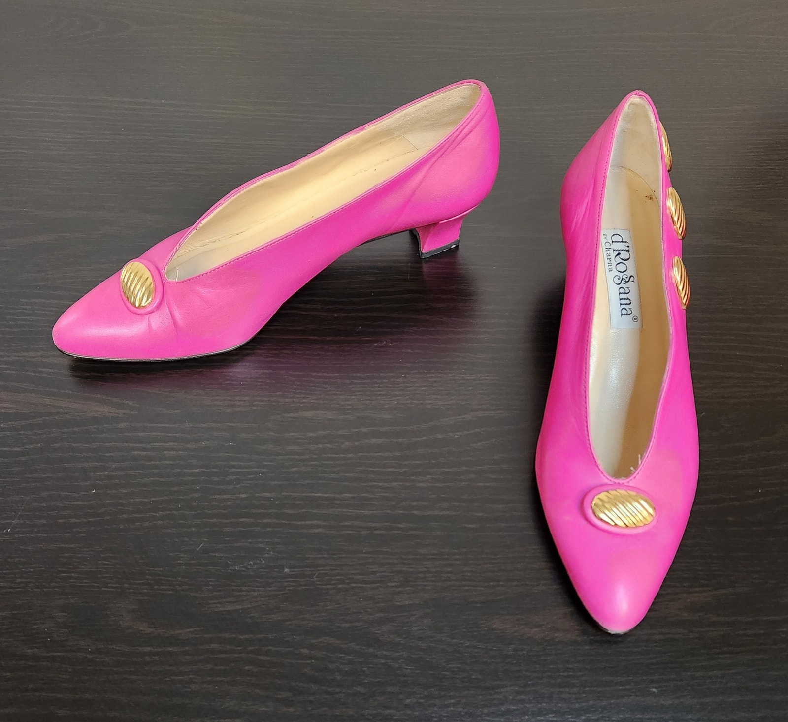 D'rosana By Charna Vitello Pink Pumps-Size 6.5 N